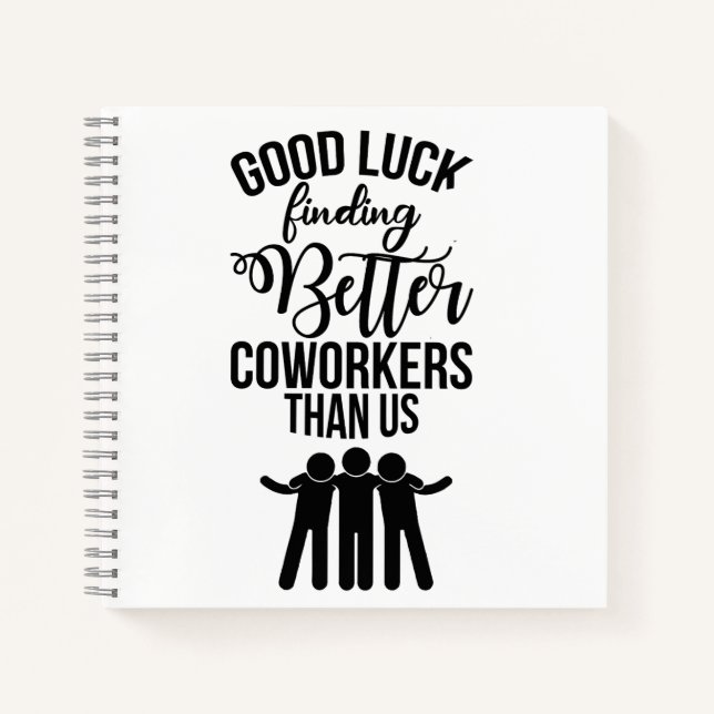 Coworker Verlass Geschenk, neues Job-Geschenk Note Notizbuch (Vorderseite)