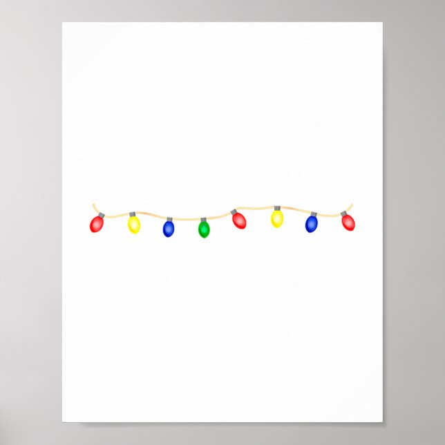 Coworkers Are Like Christmas Lights Funny Coworker Poster (Vorne)