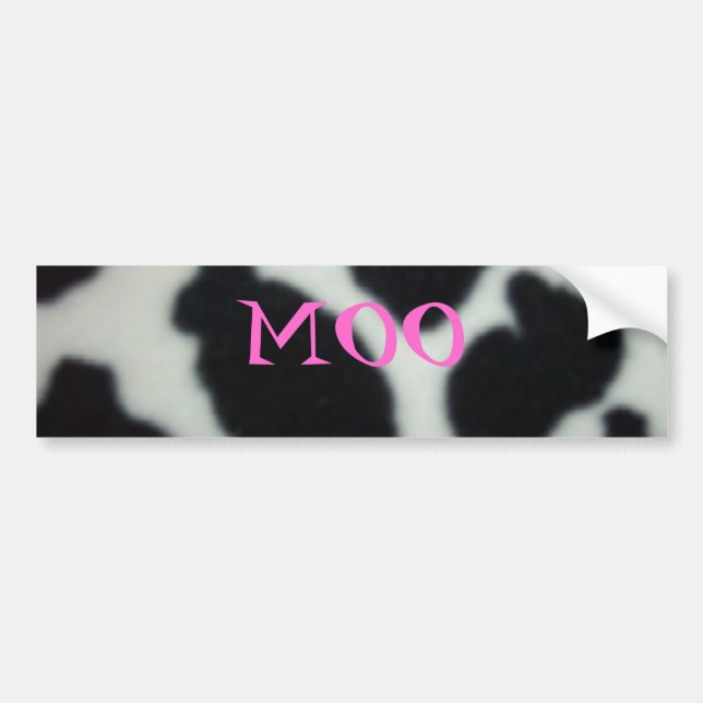 CowPattern, MOO Autoaufkleber (Vorne)