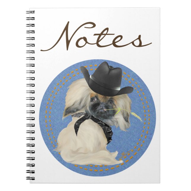 Cowpoke Peke Notizblock (Vorderseite)