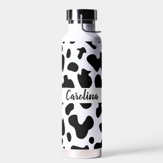 Cowprint-Motivname Trinkflasche