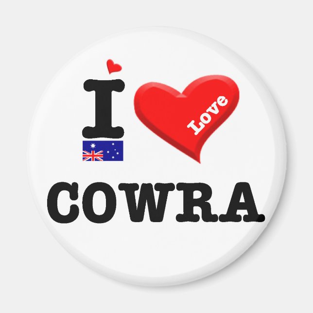 COWRA - I-Liebe Magnet (Vorne)
