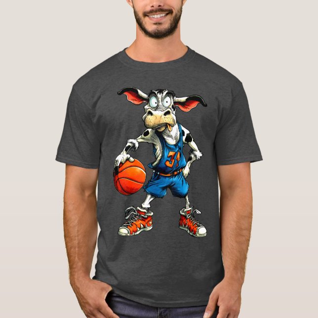Cows Basketball player / Basketball cow T-Shirt (Vorderseite)