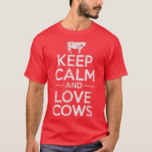 Cows Farmer Cow Lover Cow Owner Distressed  T-Shirt