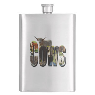 Cows Picture Logo, klassische Hip Flask Flachmann