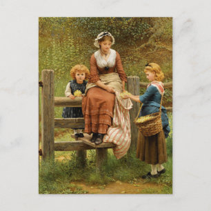 Cowsliden von George Dunlop Leslie Postkarte
