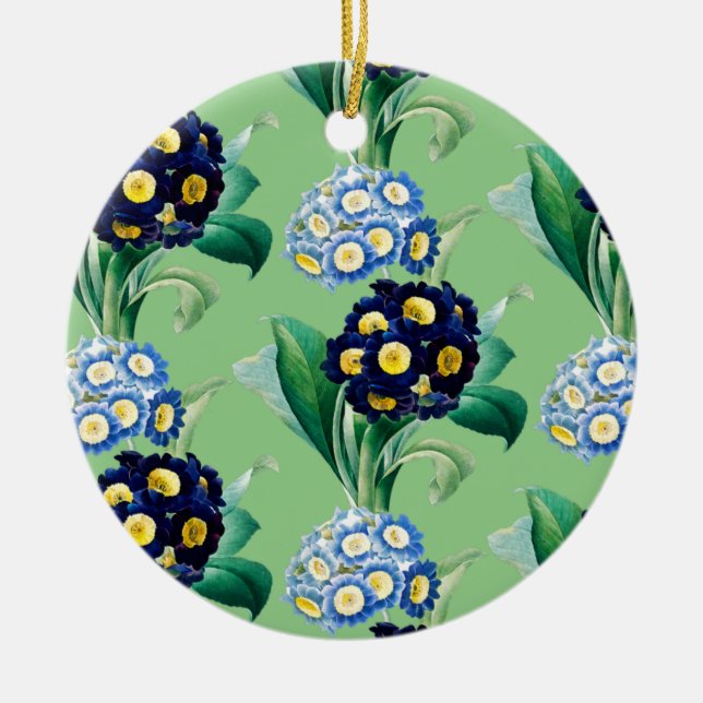 Cowslip Primrose Botanical Keramik Ornament (Vorne)
