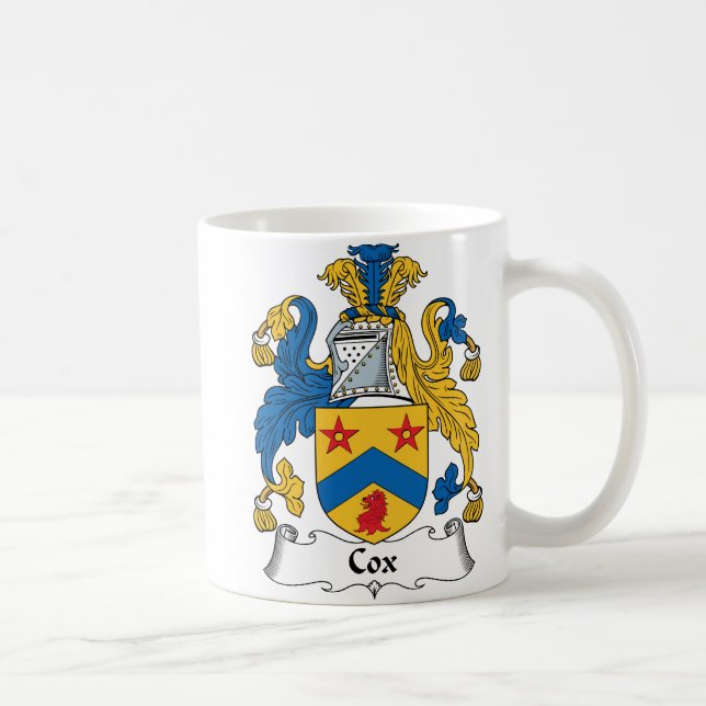 Cox-Familienwappen Tasse (Rechts)