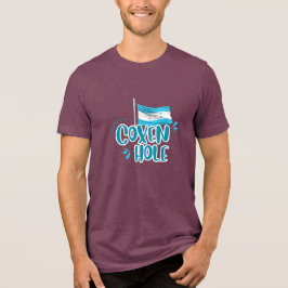 Coxen Hole mit honduranischer Flagge Tri-Blend Shirt