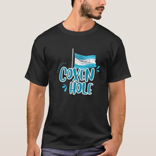Coxen Hole with Honduras Flag T-Shirt (Vorderseite)