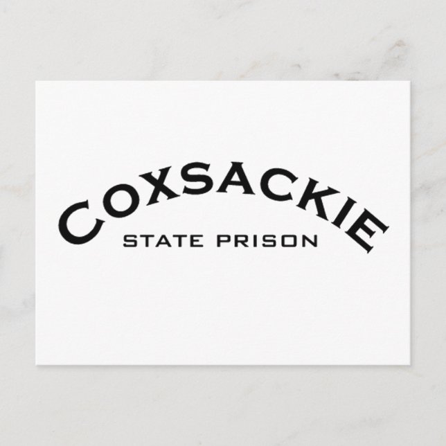 Coxsackie-Staat-Gefangenenlogo Postkarte (Vorderseite)