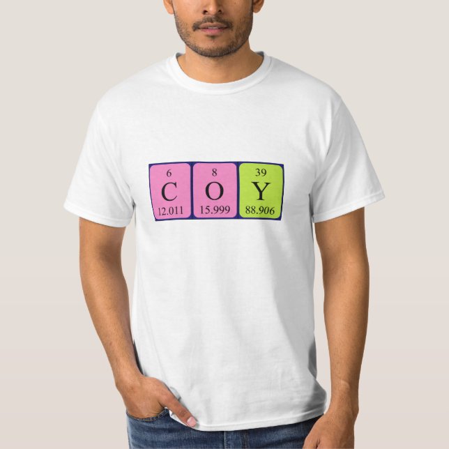 Coy Periodenname Shirt (Vorderseite)