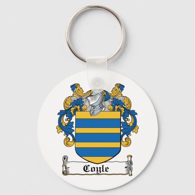 Coyle Familienwappen Schlüsselanhänger (Vorderseite)