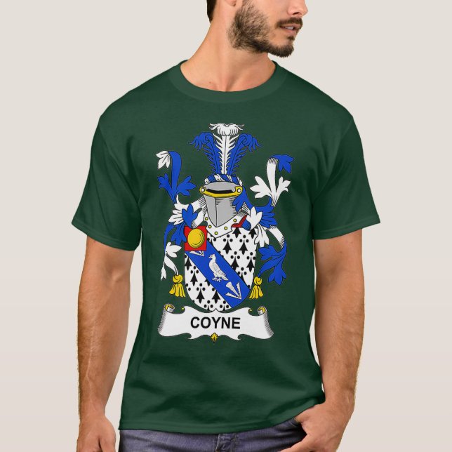 Coyne Coat of Arms Familienwappen T-Shirt (Vorderseite)