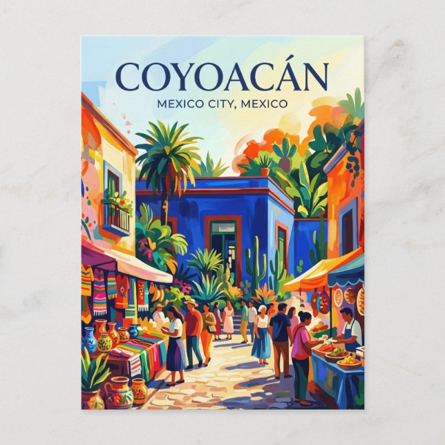Coyoacán Mexiko Postkarte (Vorderseite)