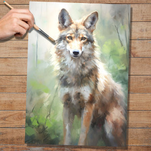 Coyote 1 Decoupage Paper Seidenpapier