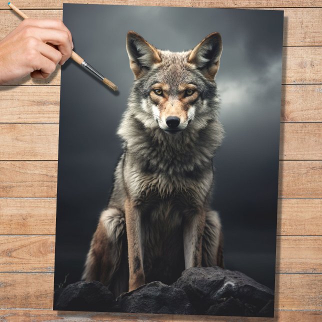 Coyote 3 Decoupage Paper Seidenpapier (Von Creator hochgeladen)