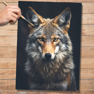 Coyote 4 Decoupage Paper Seidenpapier