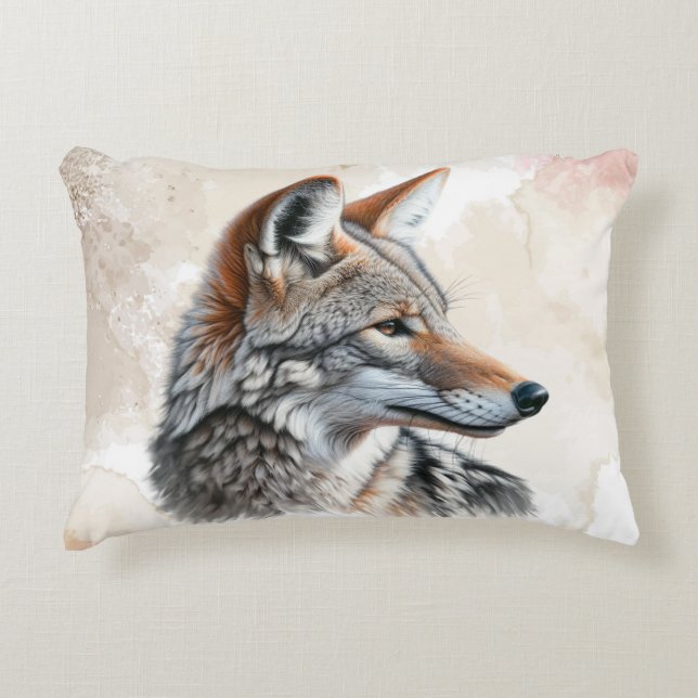 Coyote Country Cotattecore Rustikale Printwerbung Dekokissen (Vorderseite)