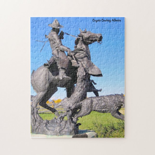 Coyote Cowboy Alberta Puzzle (Vertikal)