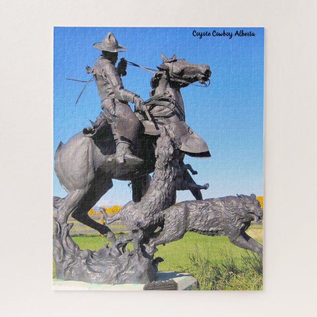 Coyote Cowboy Alberta Puzzle (Vertikal)