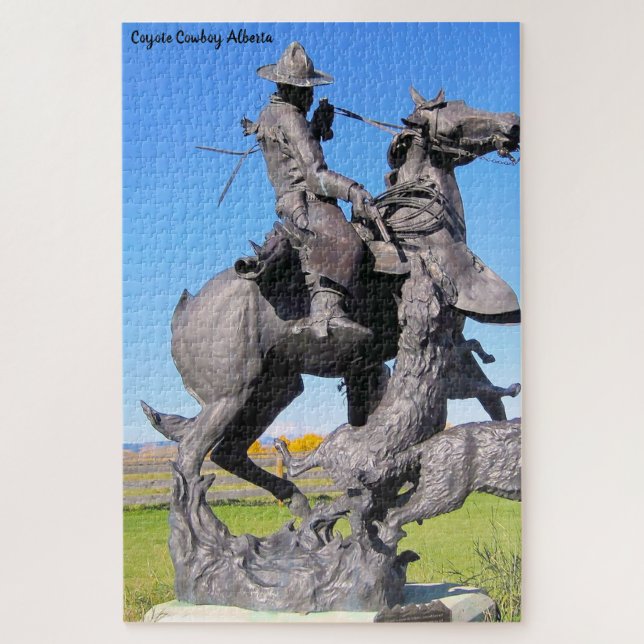 Coyote Cowboy Alberta Puzzle (Vertikal)