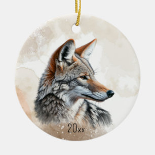 Coyote Coyote Country Cotattacore Rustikale Printw Keramik Ornament