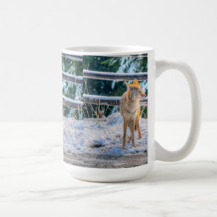 Coyote de Snow Wildlife Nature Coffee Tasse
