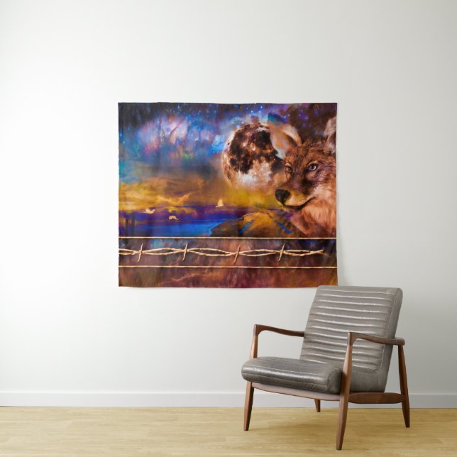 COYOTE FENNT MICH NICHT AN! WANDTEPPICH (Beispiel (Horizontal))