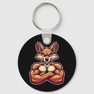Coyote Flex Muscles Fan Lover Bodybuilding Gym Schlüsselanhänger