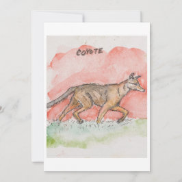 Coyote Greeting Card Feiertagskarte