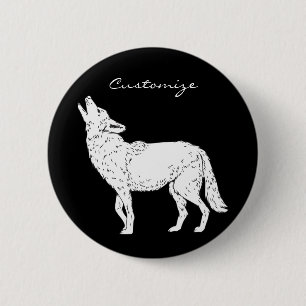 Coyote Howling Thunder_Cove Button