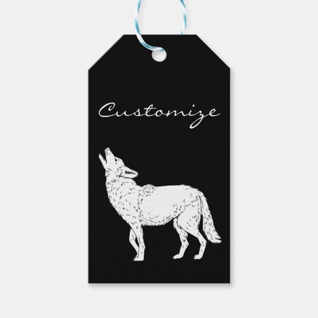 Coyote Howling Thunder_Cove Geschenkanhänger (Vorderseite)