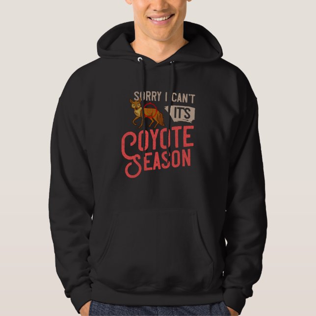 Coyote Hunter Trapping Hunting Season Hoodie (Vorderseite)
