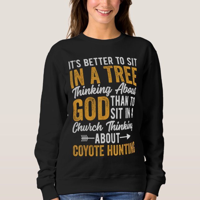 Coyote Hunting Coyote Hunter Yote Happy Couples Hu Sweatshirt (Vorderseite)