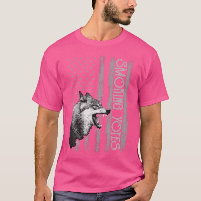 Coyote Hunting Usa Apparel American Flag Hunter Us T-Shirt (Vorderseite)