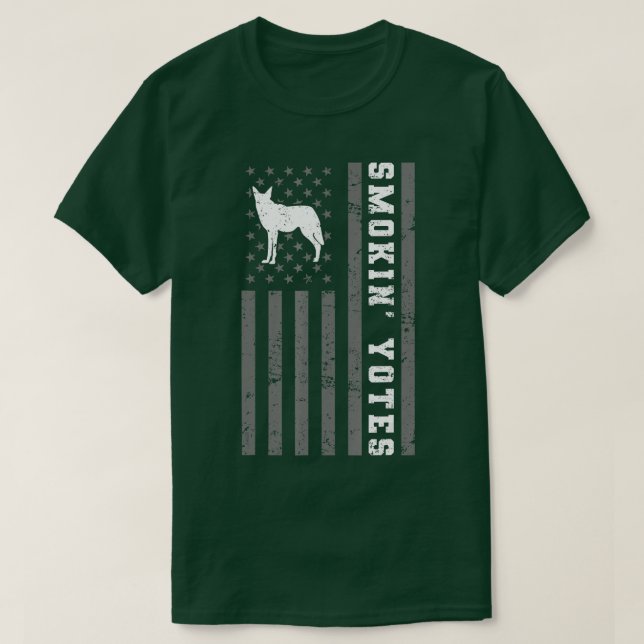 Coyote Jagd Smokin Yotes T-Shirt (Design vorne)