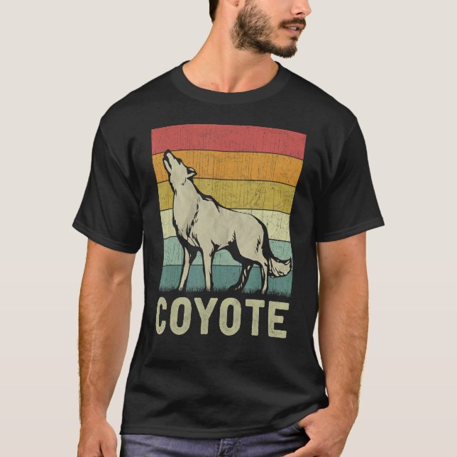 Coyote  Men Women Coyote Retro T-Shirt (Vorderseite)