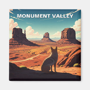 Coyote Monument Valley Travel Navajo Nation Magnet