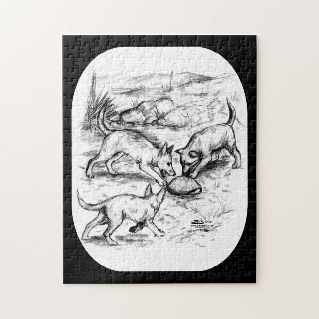 Coyote Pups Puzzle (Vertikal)