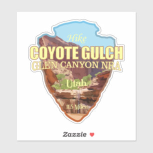 Coyote-Schlucht (Pfeilspitzen) Aufkleber