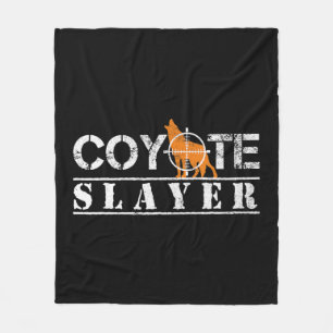 Coyote Slayer Fun Jagd Geschenk für Coyote Jäger Fleecedecke