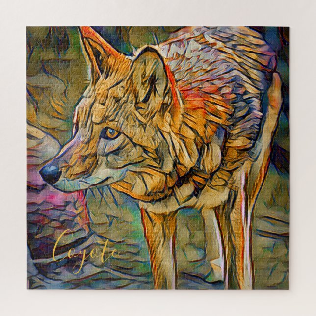Coyote [Square Jigsaw puzzle] Puzzle (Vertikal)