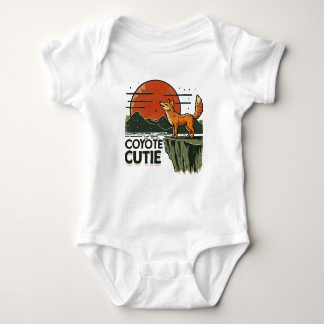 Coyote Süsse Baby Strampler (Vorderseite)