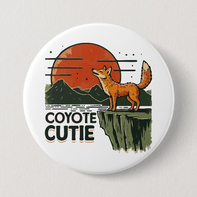 Coyote Süsse Button (Vorderseite)