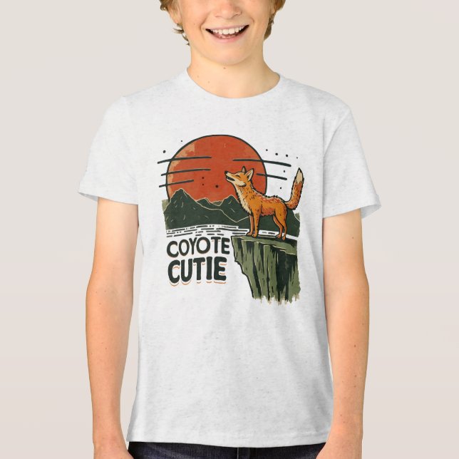 Coyote Süsse Tri-Blend Shirt (Vorderseite)