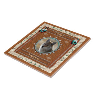 Coyote - Trickster - Keramik Tile Fliese
