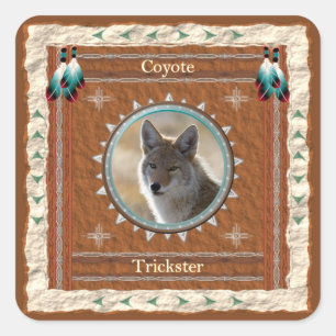 Coyote - Trickster- Stickers - 20 pro Blatt