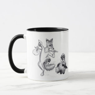 Coyote und Badger Friends Tasse