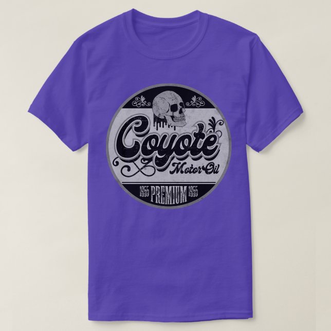 Coyote Vintag Oil BW T-Shirt (Design vorne)